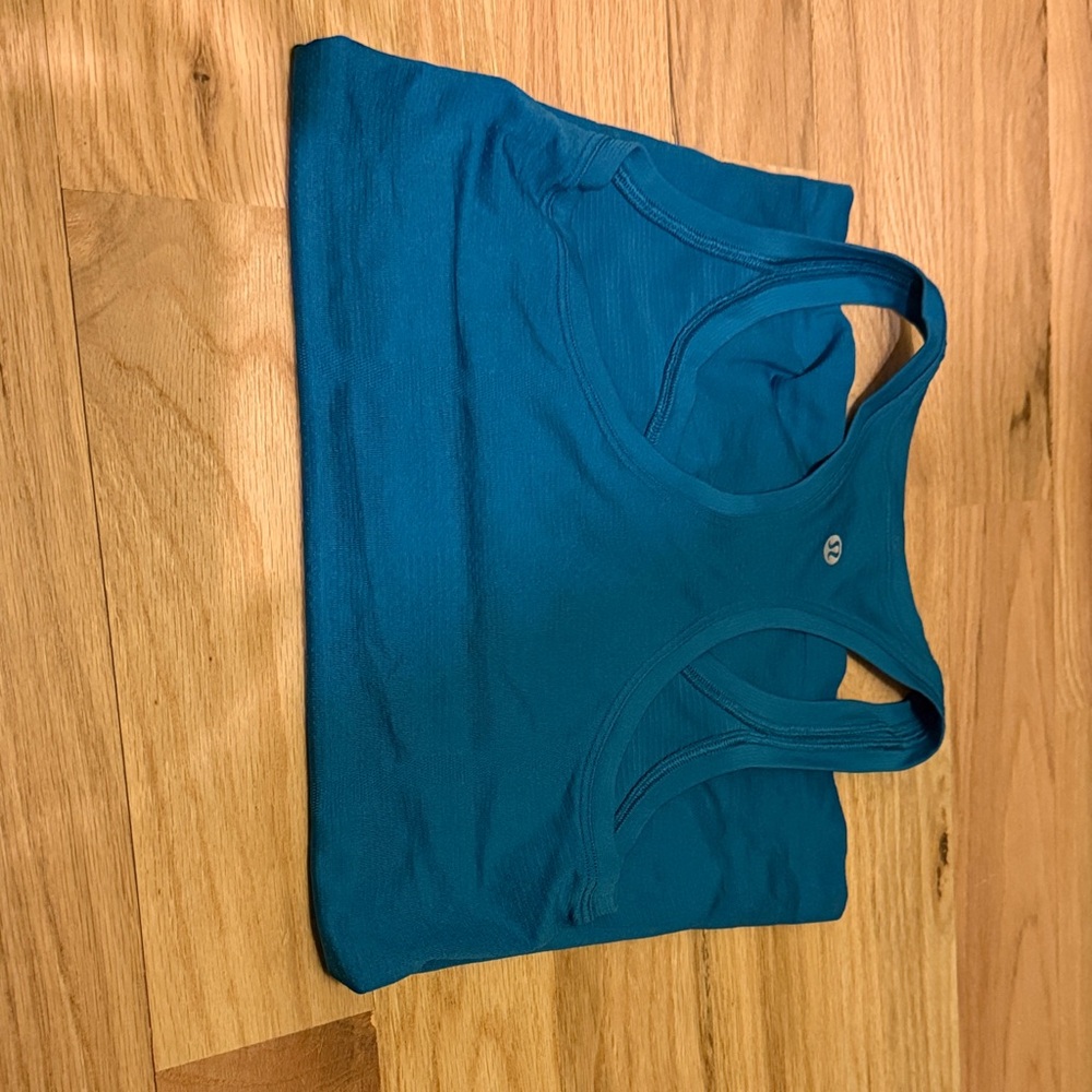 lululemon athletica Teal Racerback Tank Top